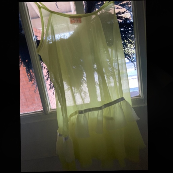 FP intimately Sheer Layered Yellow Slip - Picture 8 of 8